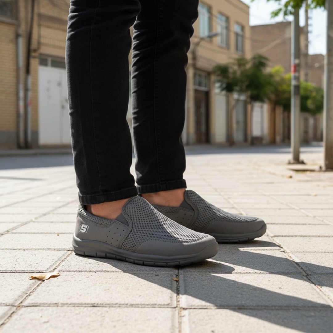 کفش باربد 03 مدل آراز طوسی سایز 36