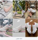 کفش اسپرت نایک مدل V2K_Z08 سفید صورتی