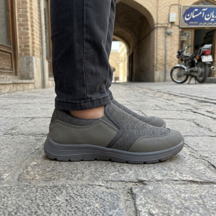 کفش کلاسیک باربد مدل آراز طوسی