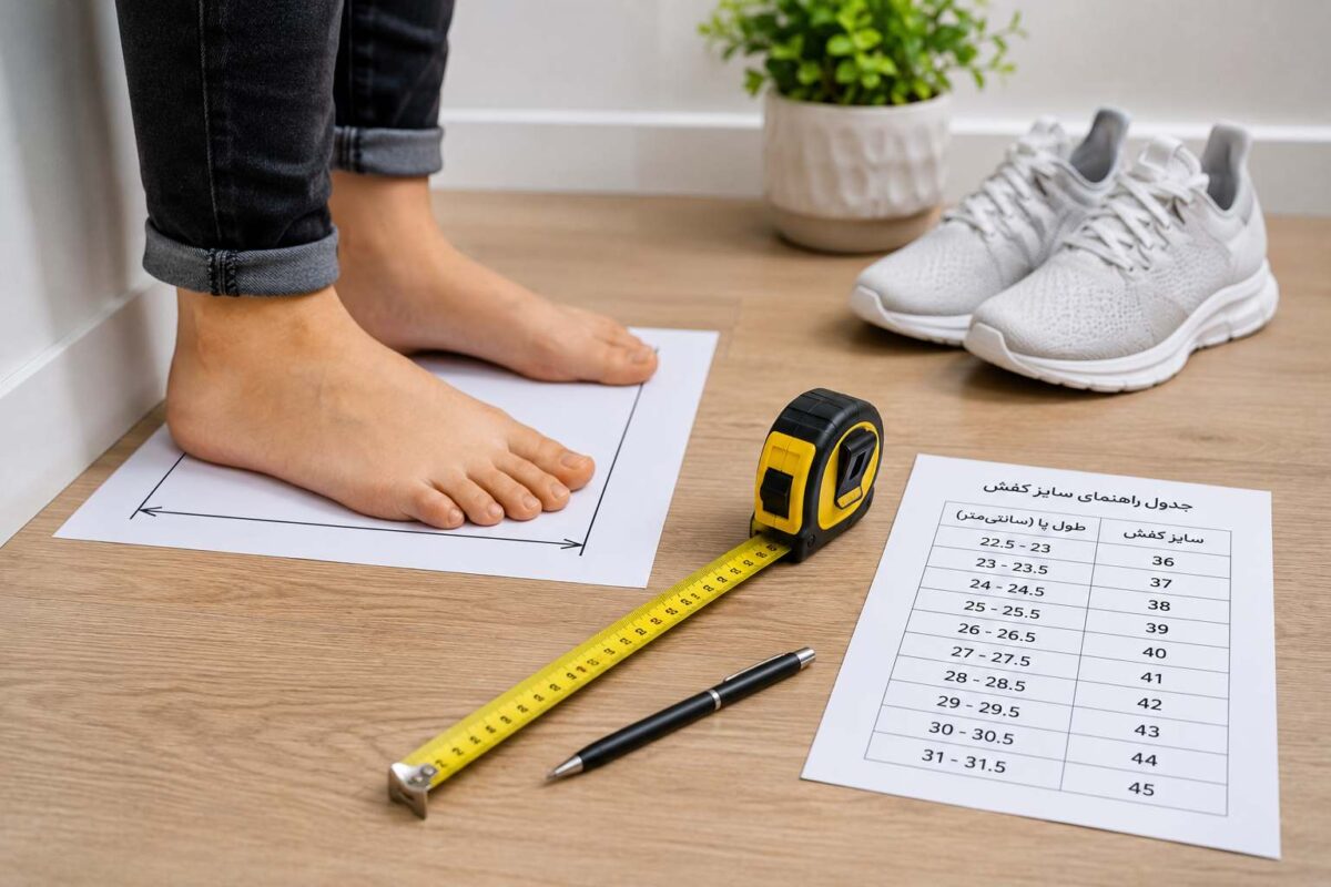 چگونه سایز مناسب کفش را انتخاب کنیم