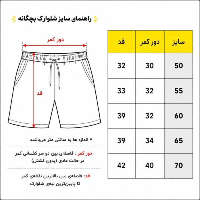 راهنمای سایز